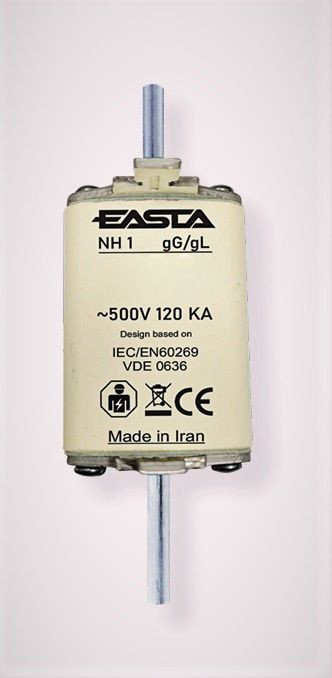 فیوز کاردی FNA 1 gG 125A برند ETI - نمای جلو